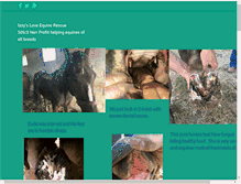 Tablet Screenshot of izzysloveequinerescue.org